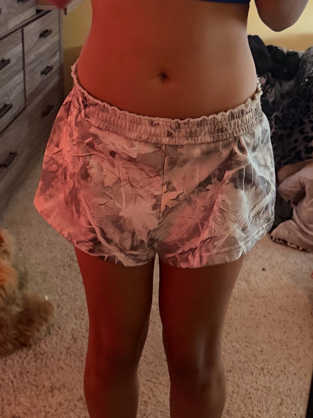 Women’s Camo Satin Sleep Shorts
